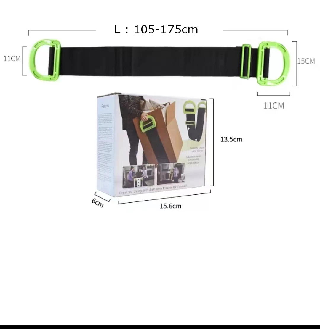 Portable Artifact Binding Belt for Moving, Carry Rope Belts, Labor Saving, Household Tool, Move Heavy Object