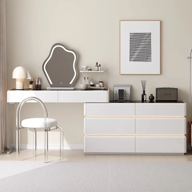

Light Luxury Dressing Vanity Table with 6 Drawers Modern Makeup Vanity Desk Nordic living room decoration furniture home