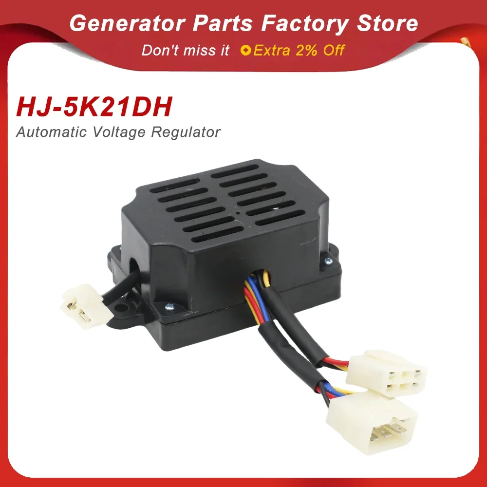 5KW Welding Automatic Voltage Regulator HJ-5K21DH HJ-5K25DH Diesel Gas oline Genset AVR 12 Wires Single Phase