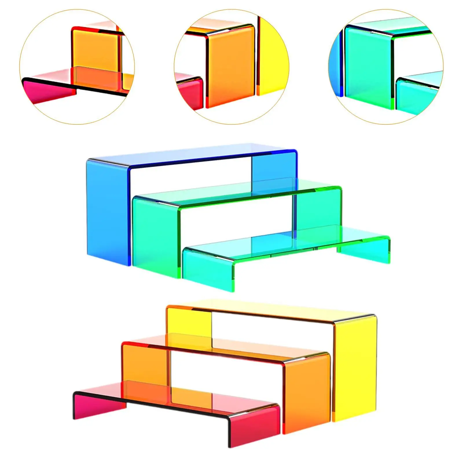 Espositori per display in acrilico da 6 pezzi per fornitore di figure al dettaglio