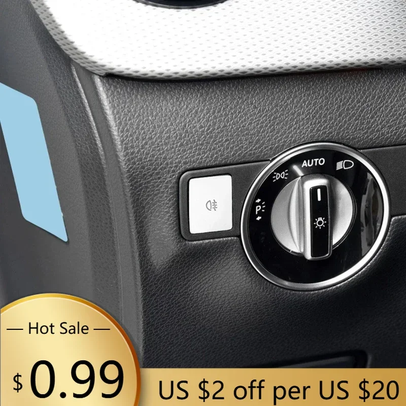 

Чехлы на руль Couvercle bouton reglage de l'interrupteur sauna voiture, garniture pour Mercedes Benz Classe A B C E W176