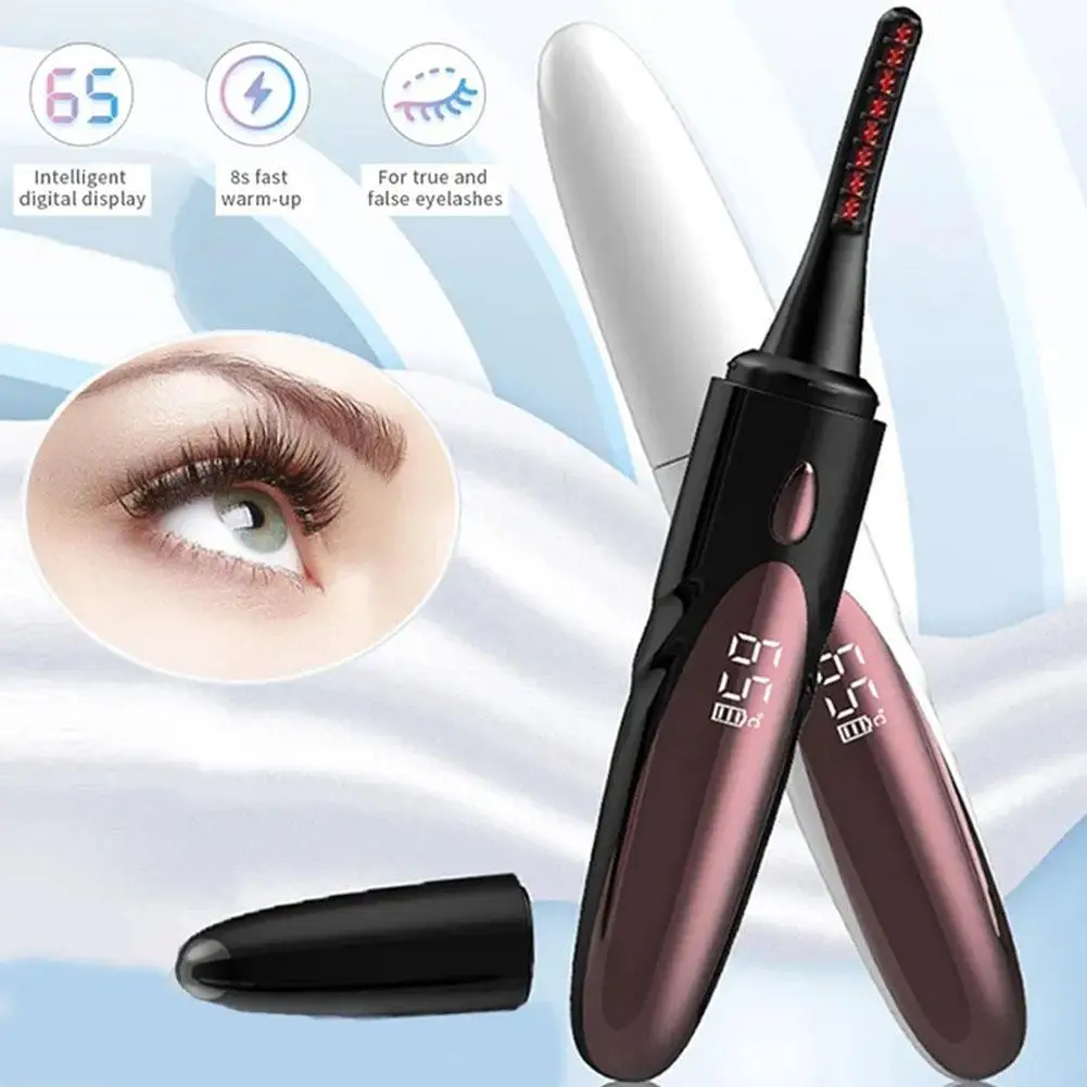 Elektrisch beheizte Wimpern zange schnelles Erhitzen wiederauf ladbare Wimpern Augen zange Wimpern Make-up Locken wickler Frauen natürlich dauerhaft l l3g3