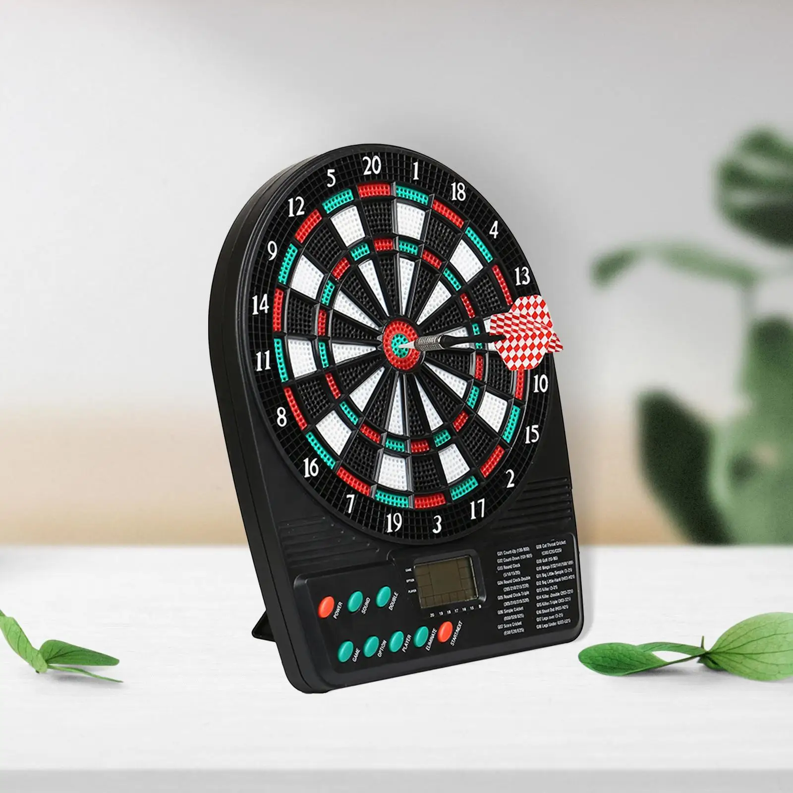 Electronic Dart Board with 3 Darts with LCD Scoring Display Screen Digital Dartboard for Home Office Bar Outdoor Throwing Game