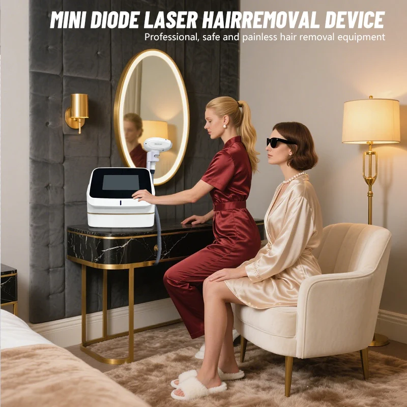 ‌ 2025 Nuovo mini diodo 4 lunghezze d'onda 755 808 940 1064nm 4000w macchina indolore per la depilazione con ringiovanimento della pelle certificato CE ‌