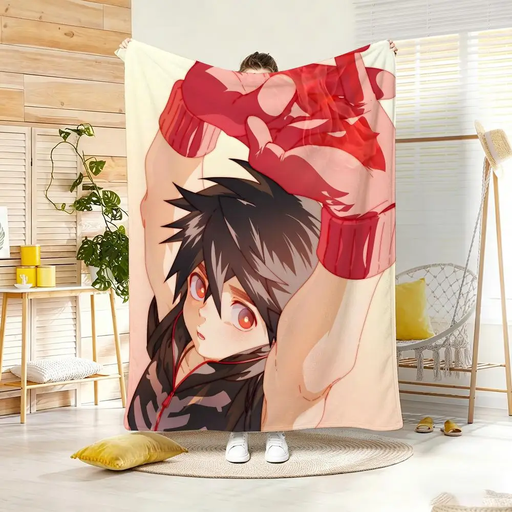 Urban Fantasy Anime K-Kemono J-Jihen Throw Lightweight  Flannel Blanket Soft Skin-friendly for Summer Cooling