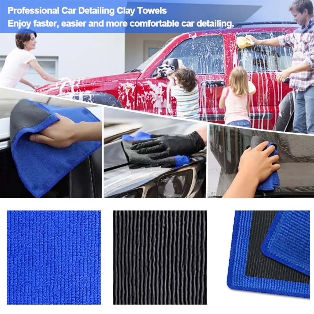 Car Clay Towel Fine Grade Cleaning Tool Blue Magic Auto Detailing Clay Car Wash Mitt Clay Deeply Remove Stains Accessories view 5