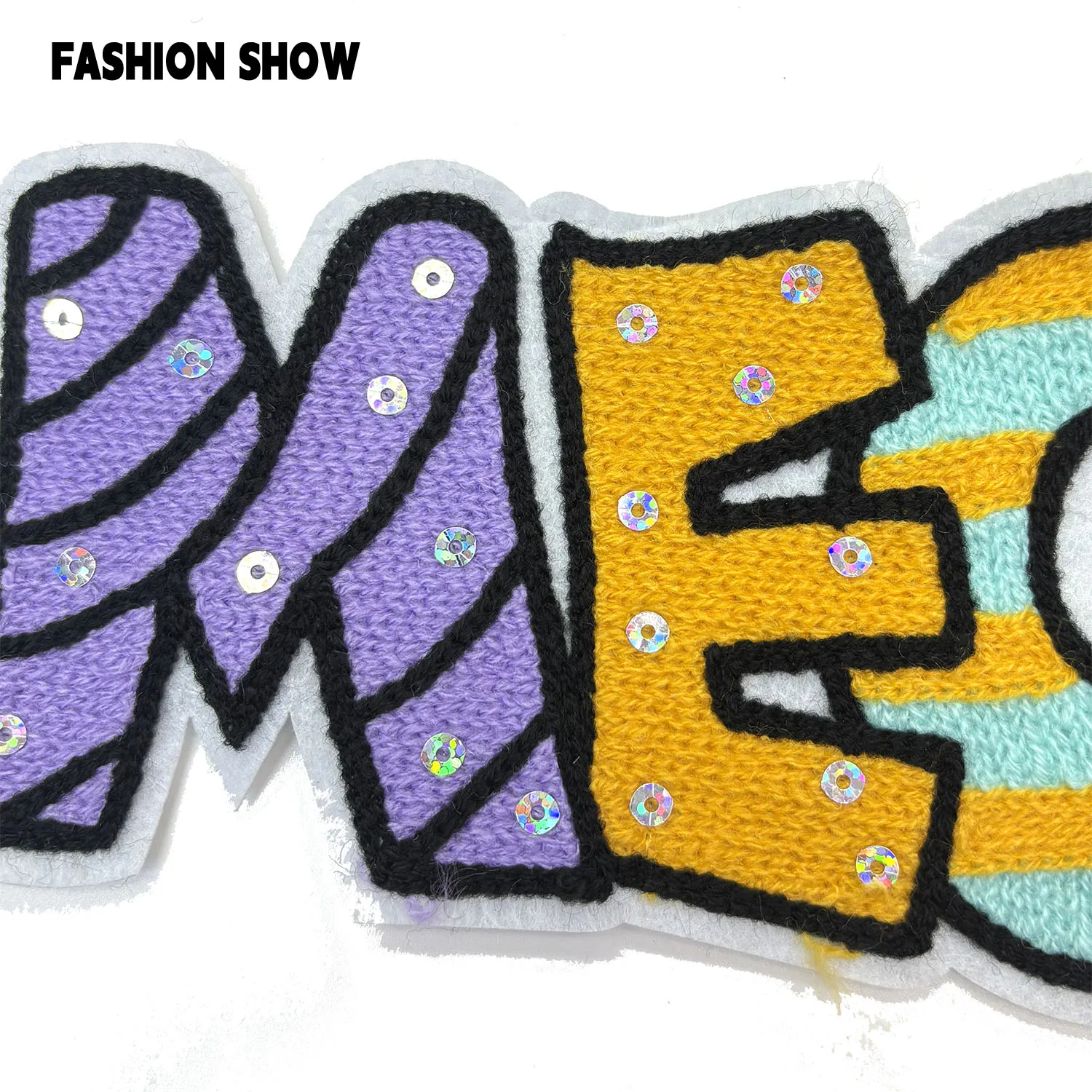 مواء الشنيل رسالة شارة مطرّزة ثلاثي الأبعاد لينة المطرزة التصحيح اليدوية DIY بها بنفسك البلوز/تي شيرت/سترة التصحيح الملابس والاكسسوارات الديكور تعديل أجزاء