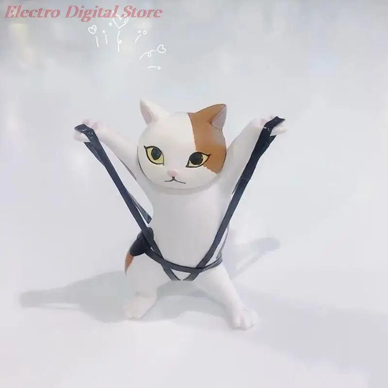 Mini Ornament Pen Holder Stand for Pens Cat Cute Desk Accessories Organizer Funny Penholder Student Stationery Office Storage