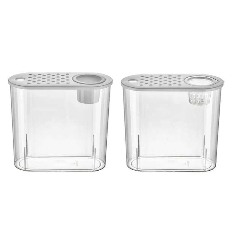 

Small Fish Bowl with Lid for Fish Planting Home Office Decoration for Obervation Hydroponic Plant Terrarium for Beginner