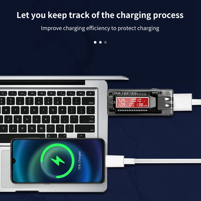 USB Tester Current Voltage Charger Capacity Tester Volt Meter Display USB Current Voltage Test Card Adapter-DT30