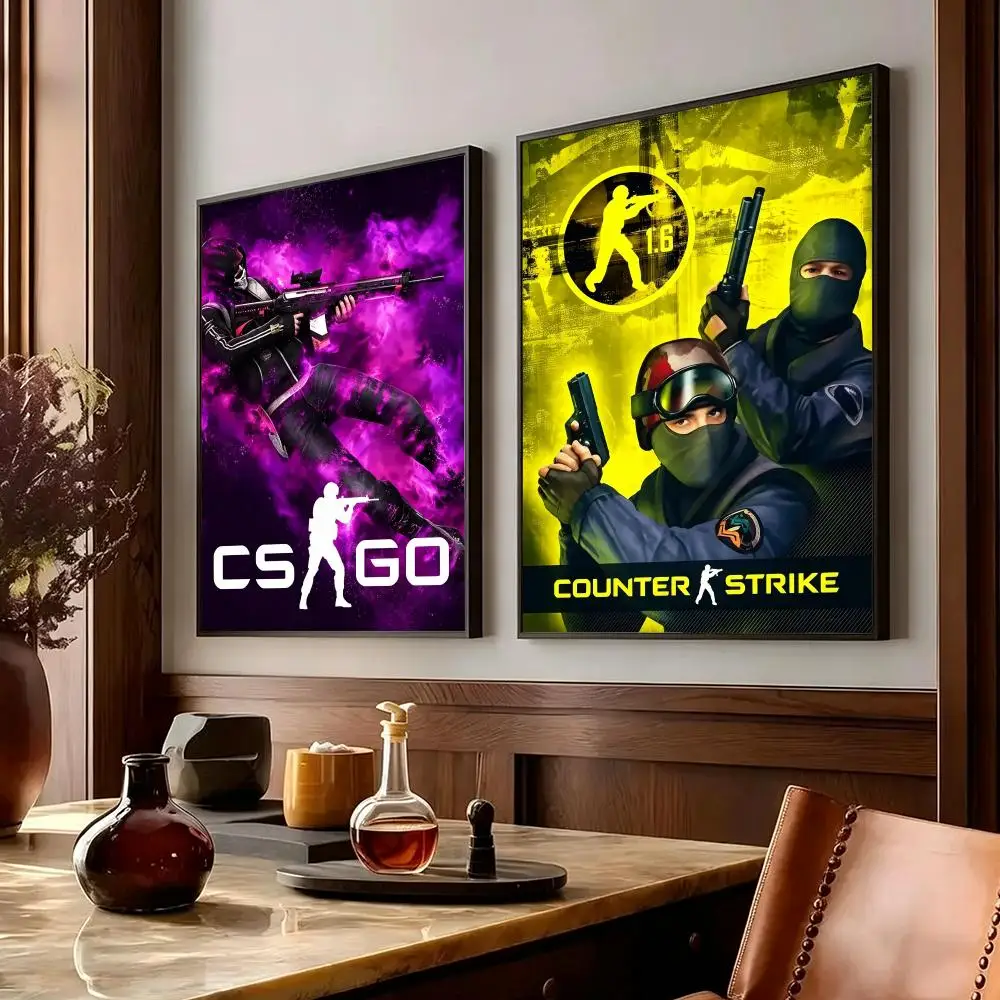 game Counter Strike Poster Poster HD Printing Cozy Warm Style Home Decor Suitable for Living Room Bedroom Gift