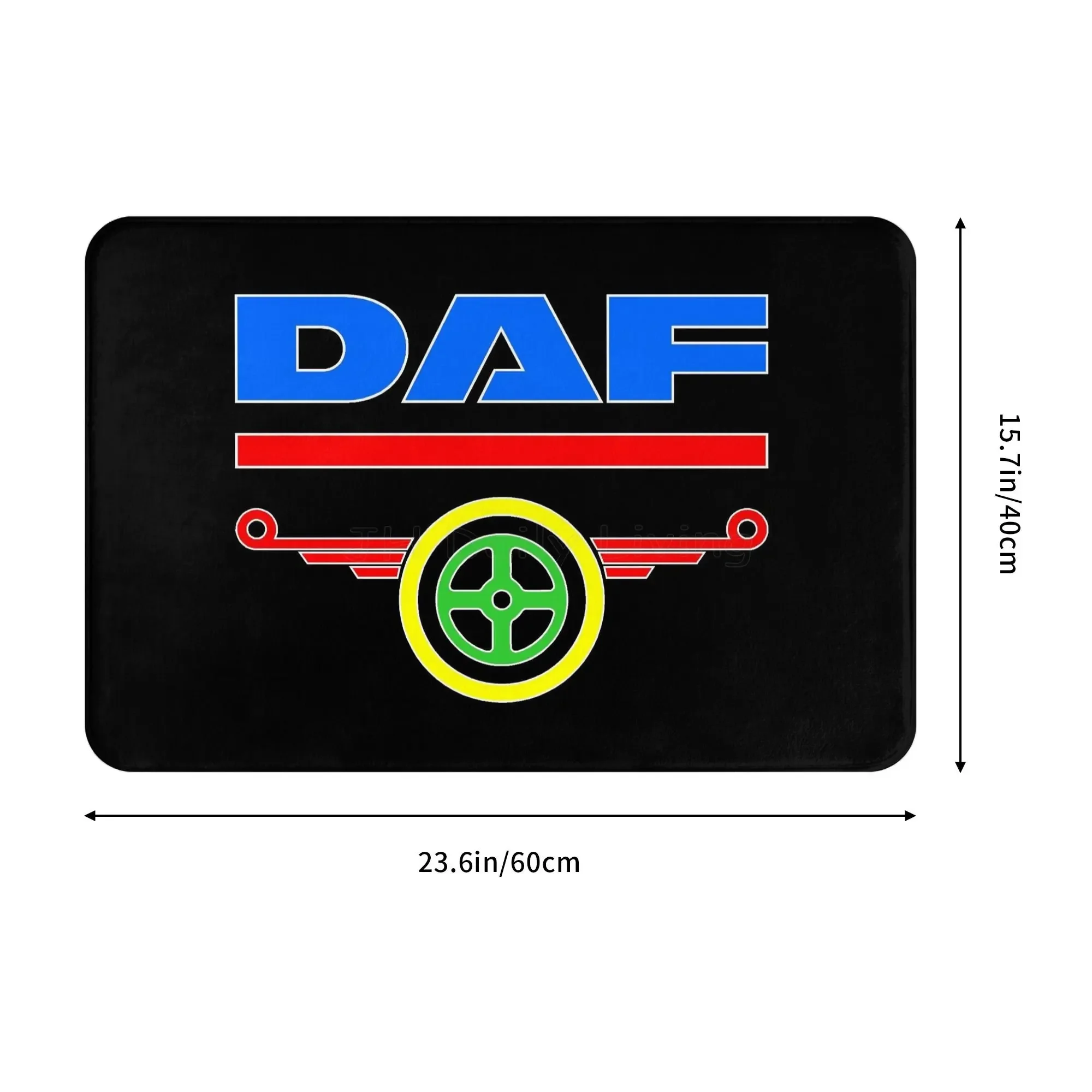 DAF Truck Floor Mat Washable Non-Slip Living Room Sofa Chairs Area Mat DAF Pattern Carpet Rug Kitchen Welcome Doormat