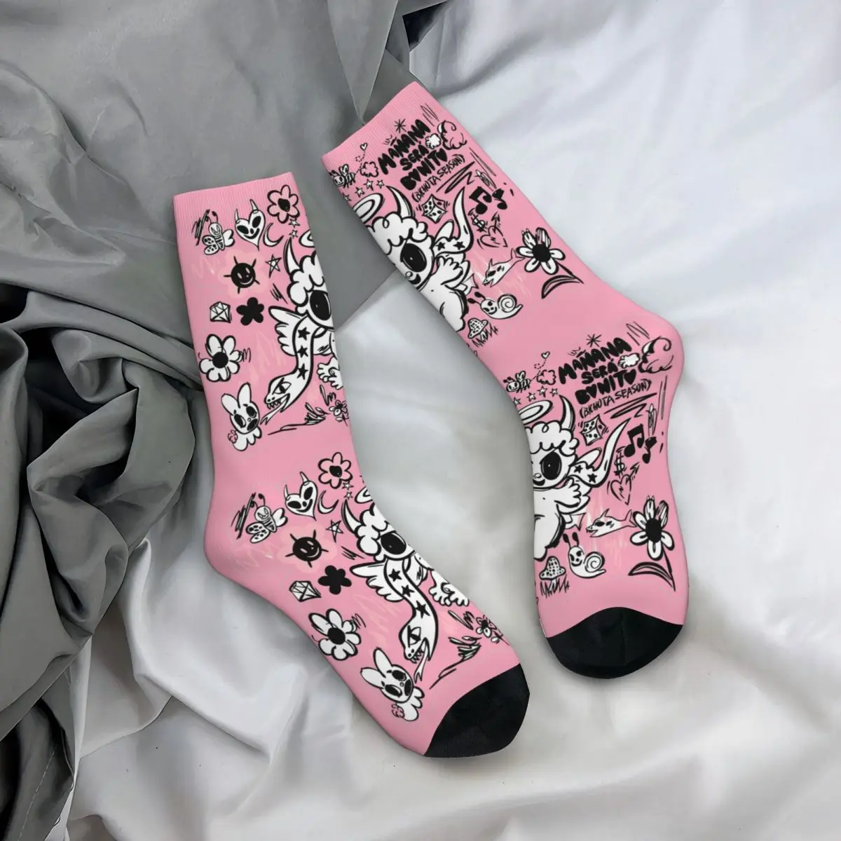 Bichota Season Karol G 2023 Design Theme Socks Accessories for Women Cozy Dress Socks