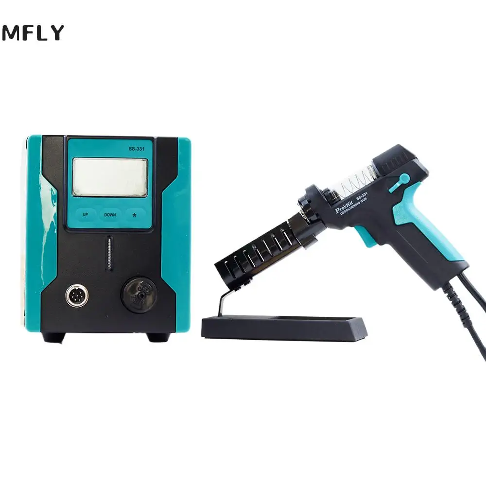 Electric Solder Suction Gun SS-331 SS-331H ESD LCD Digital BGA Tin Pump Suction Absorb Soldering Iron Hot Desoldering Station