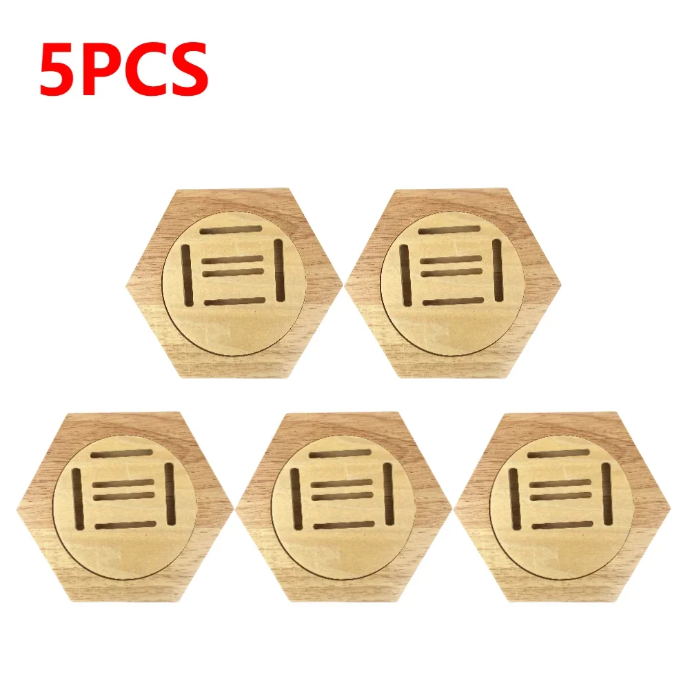 1-10 Stuks Houten Medaille Display Racks Zeshoekige Honingraat Medaille Display Stand Honingraat Combinatie Medaille Houder Wanddecoratie