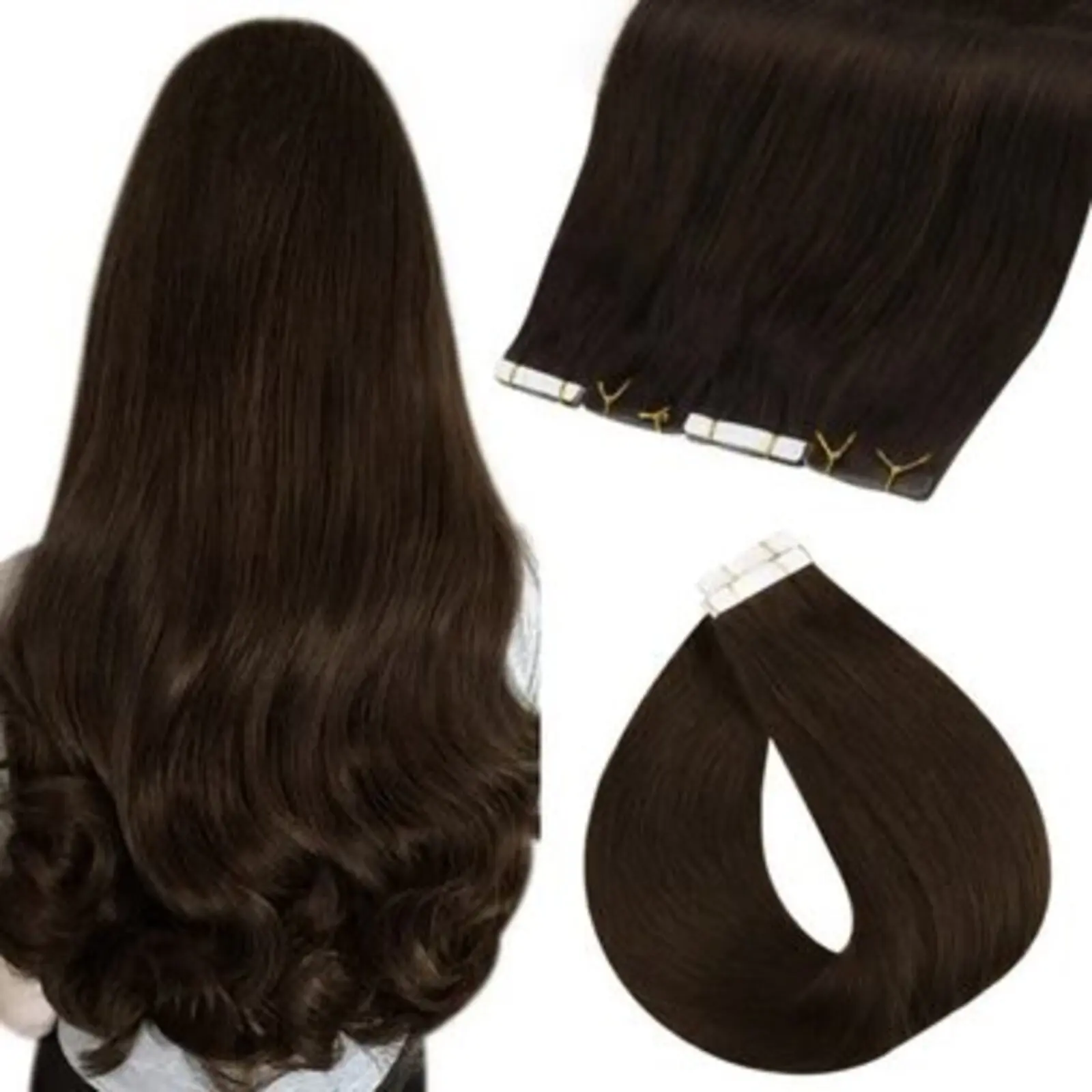 YoungSee-pelo virgen para mujer, cinta de inyección de 12 meses, Color de moda, 14-24 pulgadas, lujosa calidad de salón