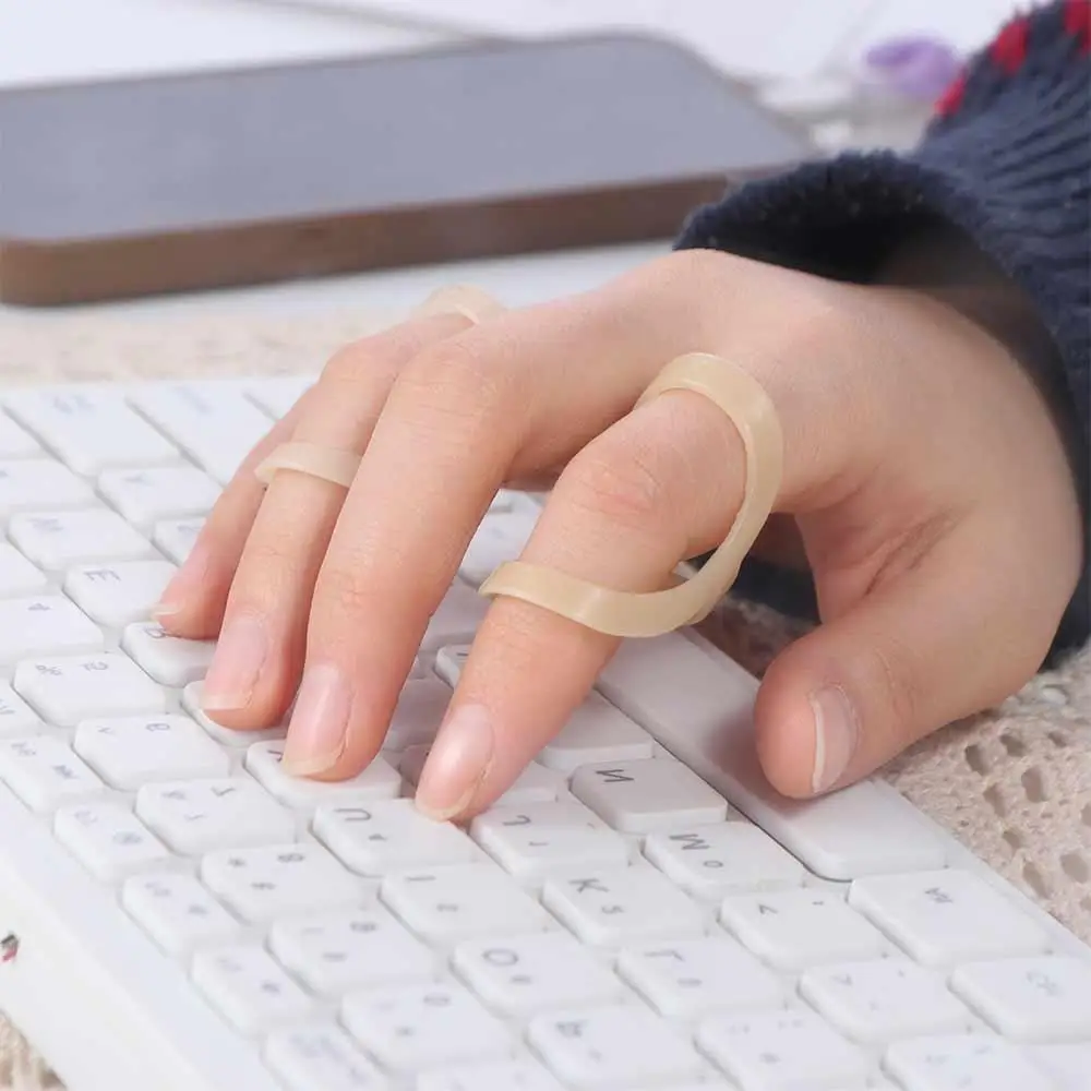 جبيرة إصبع بيضاوية الأكمام مقاومة للماء، جبيرة إصبع بيضاوية تدعم الجلد، مثبت مفصل الإصبع