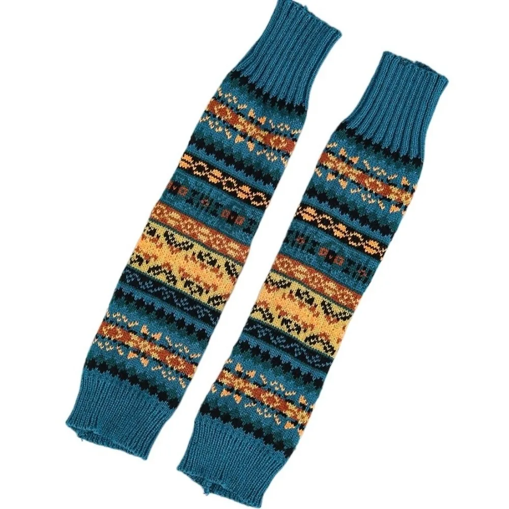 

Эластичные вязаные митенки в богемном стиле Y2K со звездами, утолщенные, дышащие, готические, теплые, с длинными манжетами, для вечеринок