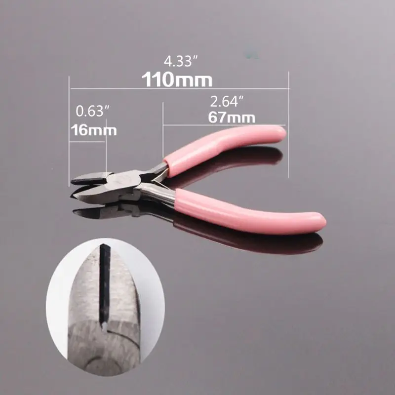 F92C 3pcs Pinza per gioielli Set gioielli facendo pinze a naso rotonda a naso lungo