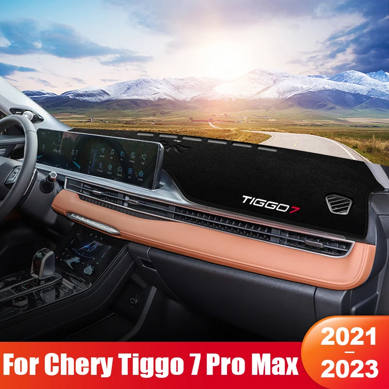 For Chery Tiggo 7 Pro Max 2021 2022 2023 Car Dashboard Sun Shade Cover Instrument Panel Mat Anti-UV Non-slip Pad Accessories