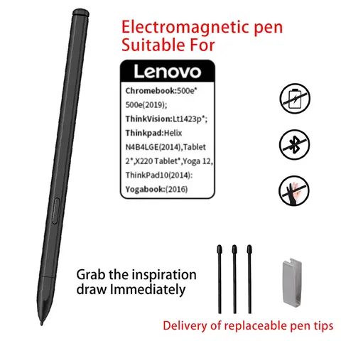Electromagnetic  Pen For Lenovo 500e Helix Yoga12 Thinkpad 10 Yogabook x220 Samsung Galaxy Tablet Tab L Without Bluetooth