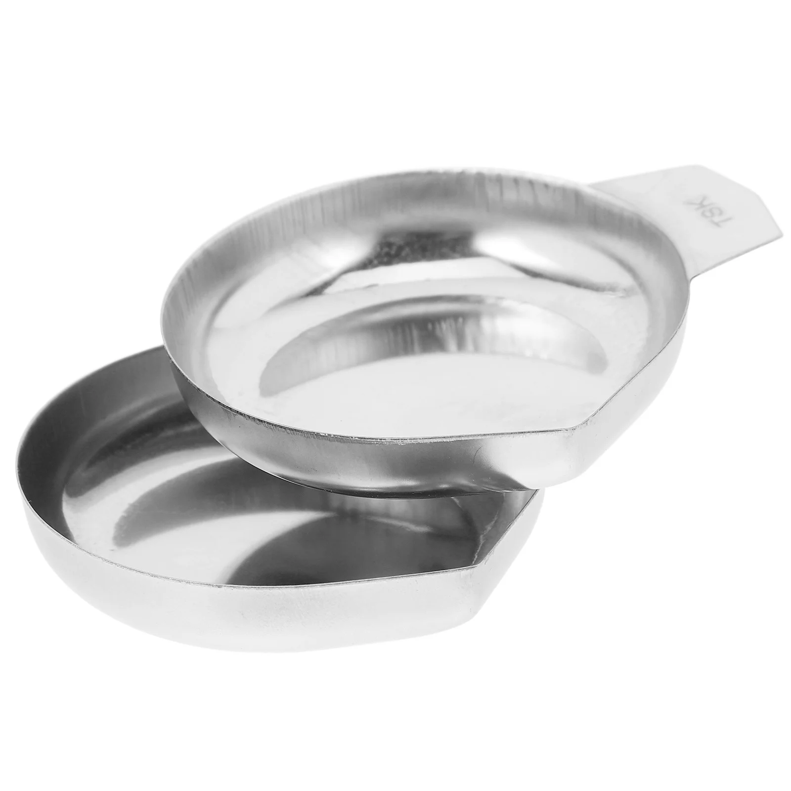 

2Pcs Stainless Steel Weighing Trays Rust Resistant Electronic Scale Pans for Jewelry Small Object Weighting Professional Scale