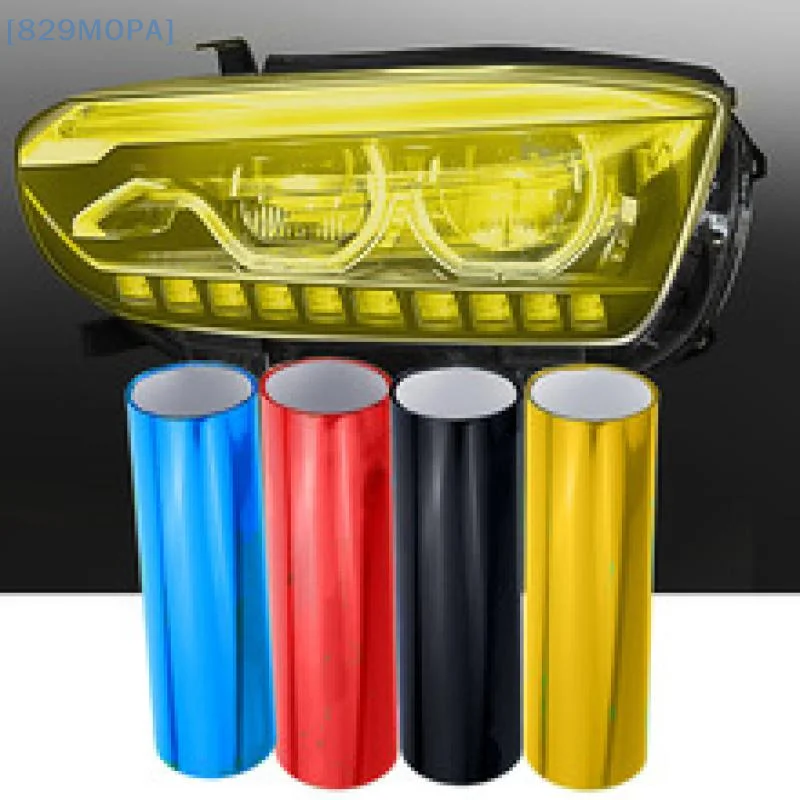 

3x100CM Gloss Transparent Multi-color PVC Film Tint Headlight Taillight Wrap Cover Film Foil Sticker Cover Armored Film For Cars
