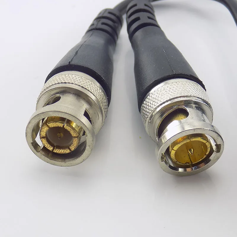 2pcs/1 Pair Cctv Video Balun Twisted Video Transceiver Utp Bnc Balun 2000Ft With Bnc Cable BNC Connector for Security Camera D6