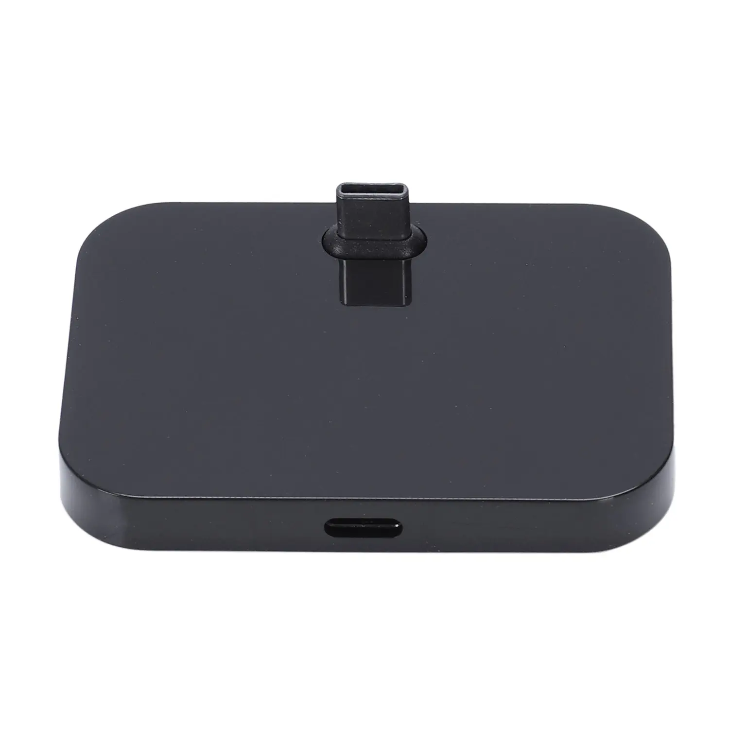 Suporte para carregador de mesa tipo C para celular Estação de acoplamento de carregamento USB-C preto