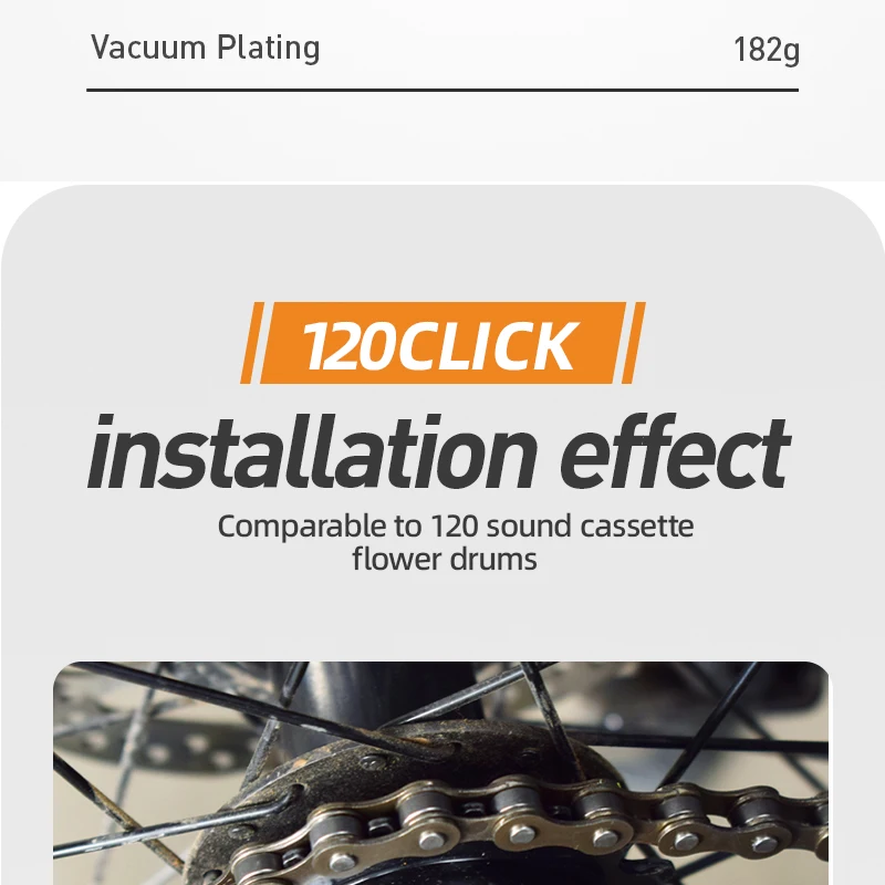 1 Stück VG SPORTS Single Speed Fahrradfreilauf kompatibel mit 1/2'' x 1/8'' Fahrradfreilauf Gewinde Freilauf Ersatzteile – Detail 15