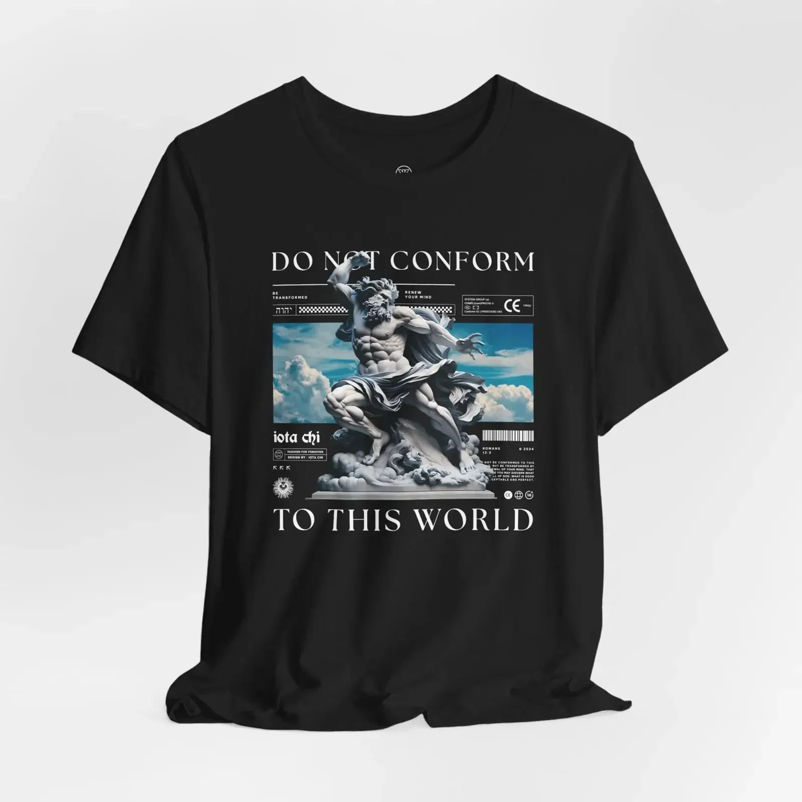DO NOT CONFORM T Shirt vintage Washed streetwear Top For Everyday Wear graphic Unisex Comfortable homme Breathable Slightly