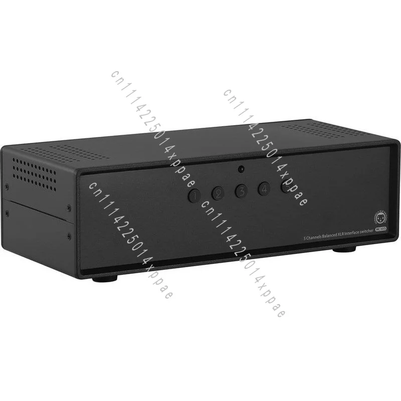 Amplifier Signal Selector Splitter Manual 5-Way Balanced XLR Audio Switcher Box 1(5)-IN-5(1)-OUT