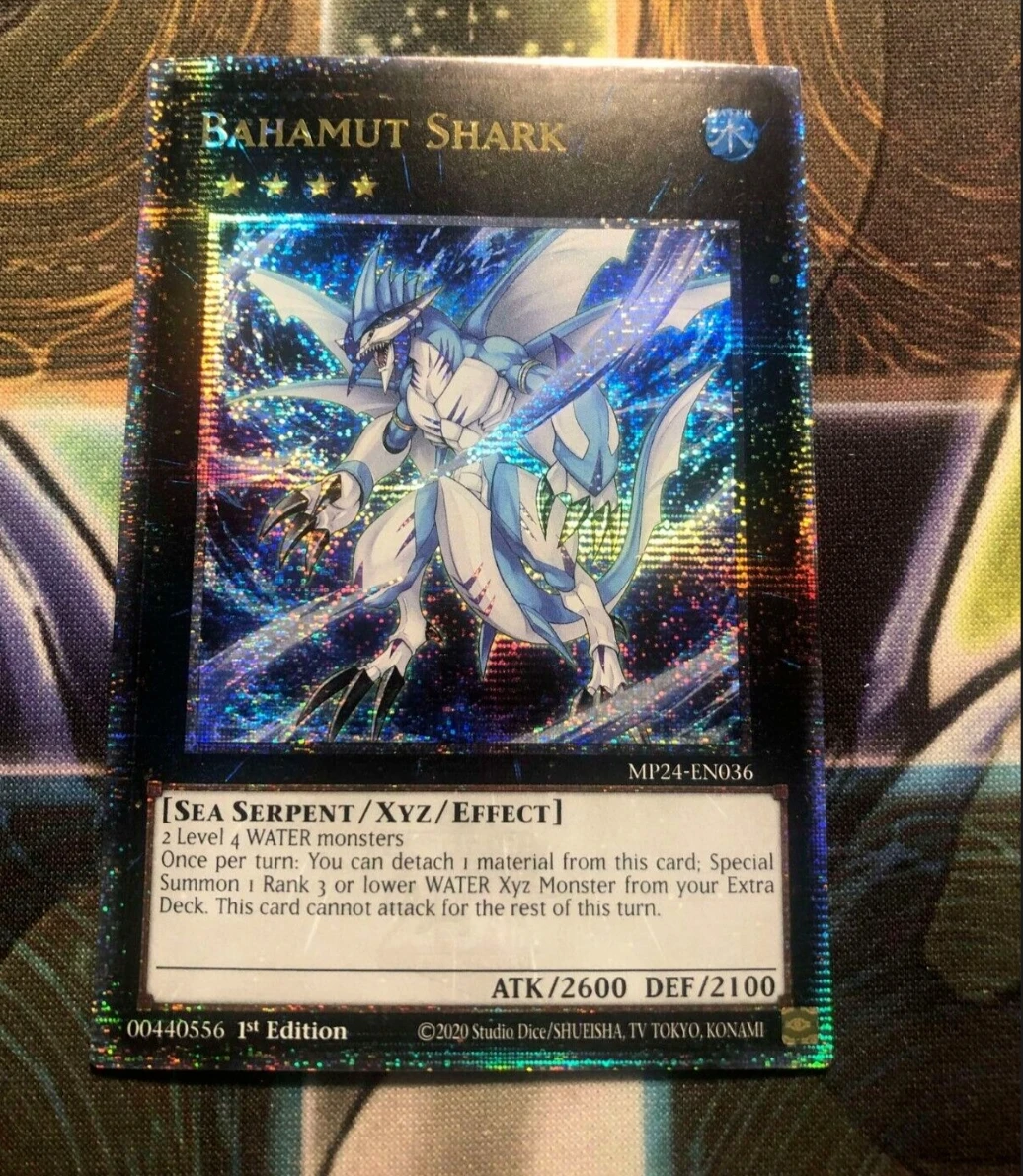 

Yugioh KONAMI TCG MP24-EN036 Bahamut Shark 25th Quarter Century Secret English 1st Edition Collection Mint Card