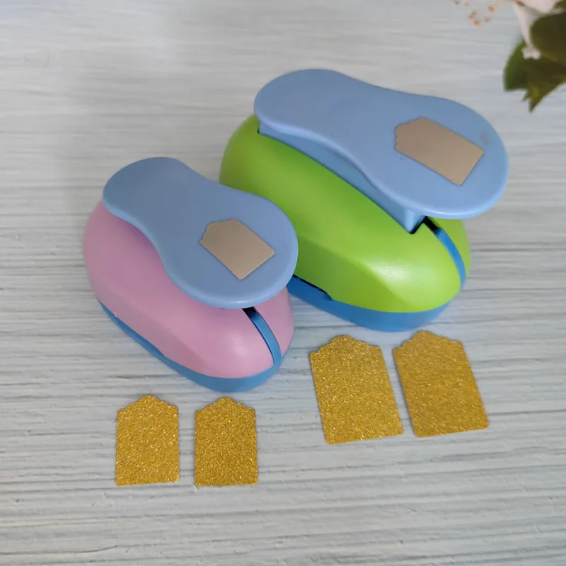 Tag Cutter Hole Punch Kid Child Paper Scrapbook Tags Cards Craft DIY Cutter Tool  Crafts Projects Bookmarks Puncher