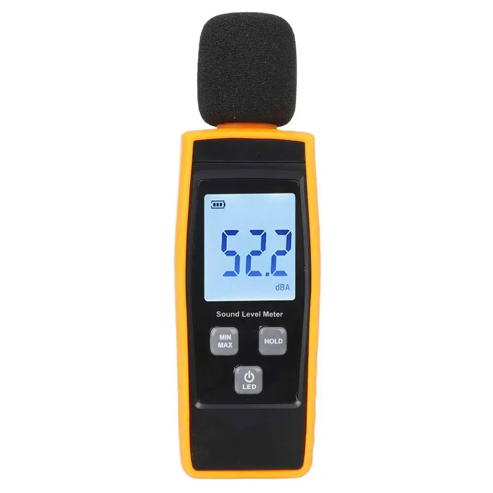 

Digital Sound Level Meter Decibel Monitoring Tester Amount Measuring Instrument Handheld DB Meter Sonometros G1359