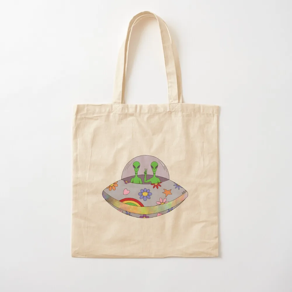 

They Come in Peace Tote Bag Холщовая сумка для покупок Пляжная сумка Shopper Canvas Tote
