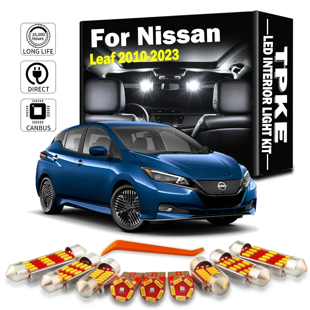 

Светодиодный комплект внутреннего освещения багажника на крыше для Nissan Leaf ZE0 ZE1 2010-2013 2014-2018 2019 2020 2021 2022 2023 Автомобильные лампы