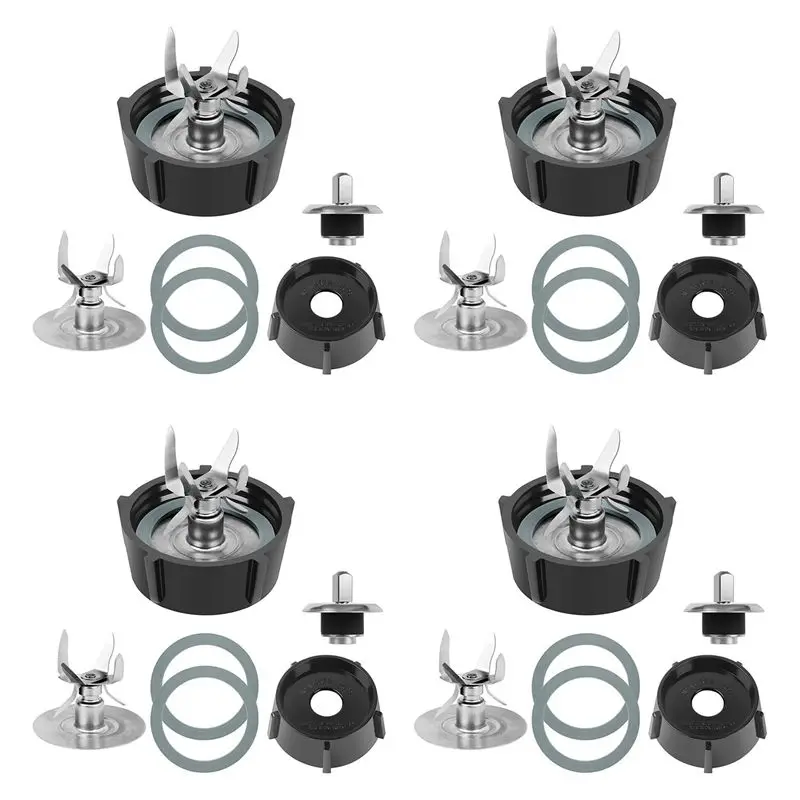 ABWZ-4X 6 Point Fusion Blade 4980 & 4902 Blender Jar Bottom Replacement Parts Compatible For Oster Osterizer Blender Blade