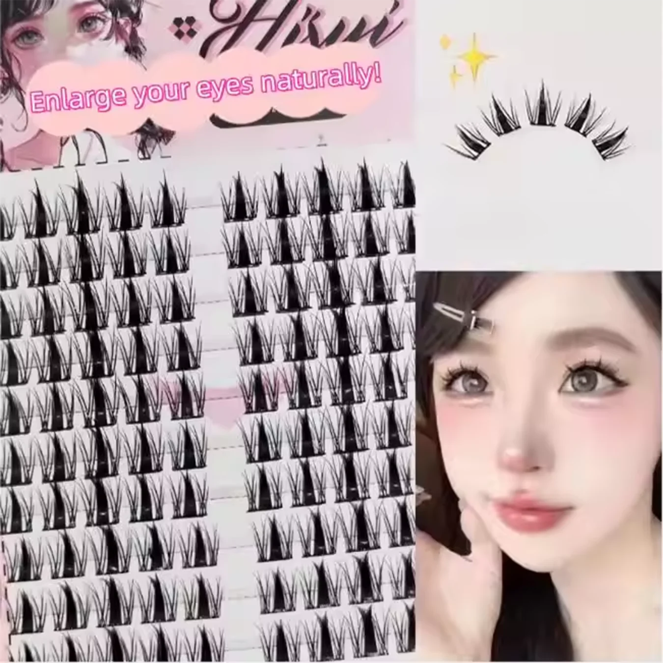 

Hisyi 10-рядные накладные ресницы — натуральные ресницы Loli с подсолнечником, вьющиеся накладные ресницы с одним пучком для пушистых, похожий на куклах