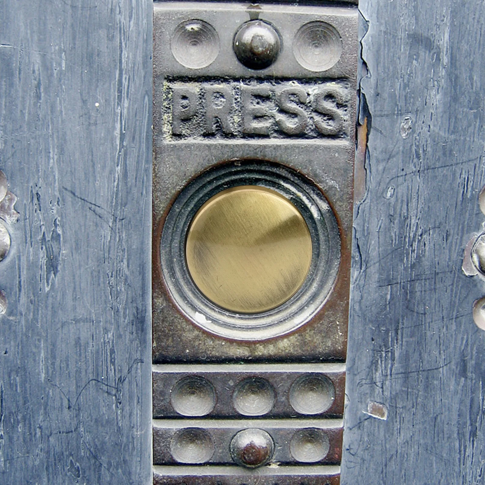 36V DC Doorbell Switch Vandalism Resistant Panel Thickness 1-3mm Brass Doorbell Button Dome Head Shape Screw Terminal Type