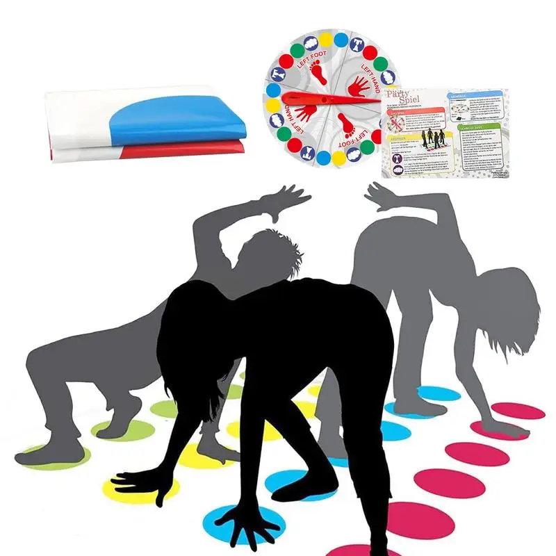 Body Twisting Game Twisting Game Activity Mat Party Games For Fun Family Game Night Twist Poses Large Mat Balance Mat