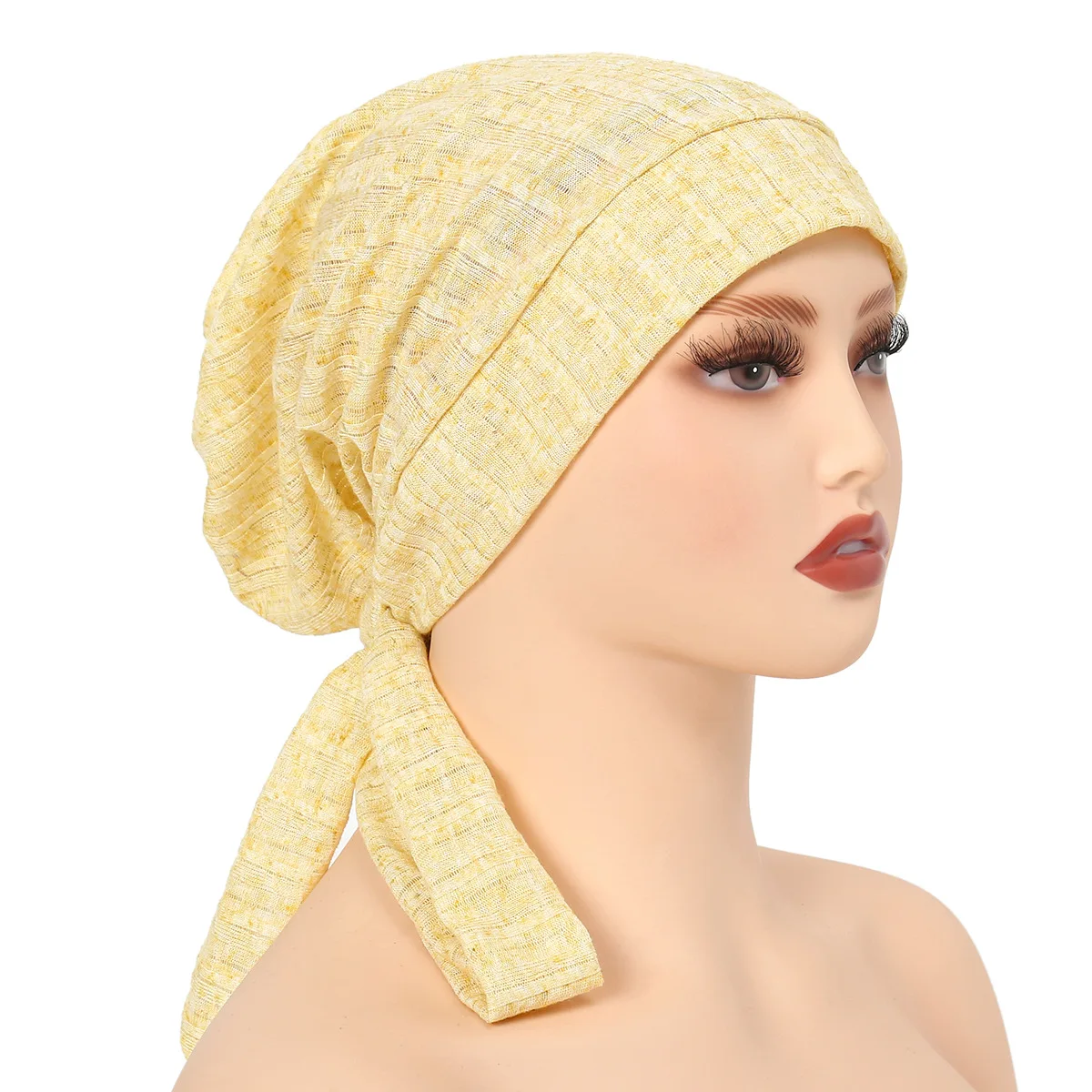 Women Muslim Hijab Cancer Chemo Caps Turban Cap Hair Loss Headscarf Elastic Muslim Hijab Scarf Headwear