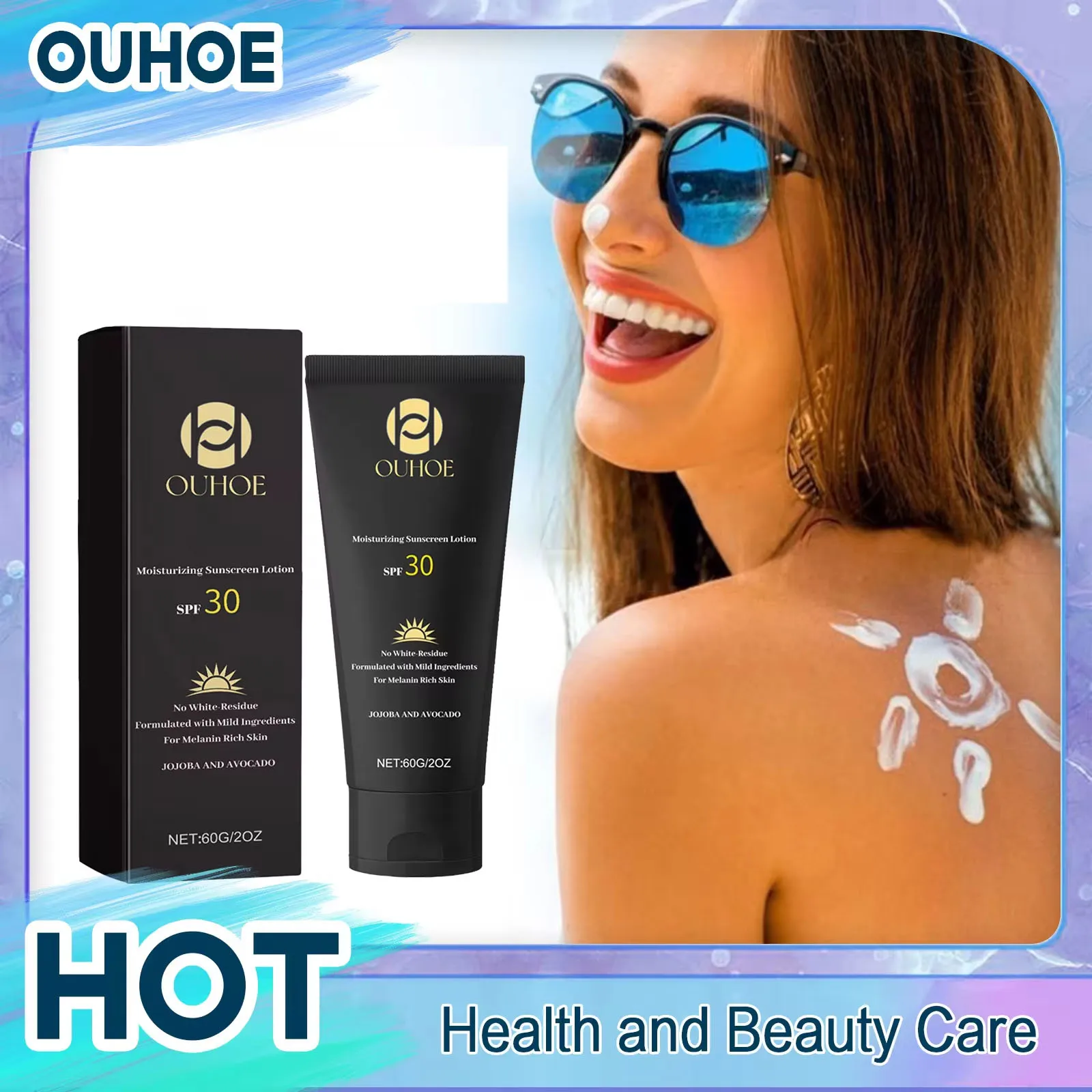 

SPF30 Sunscreen Effectively Isolating UV Rays Sun Protection Refresh Oil Control Whitening Moisturizing Facial Skin Care Product