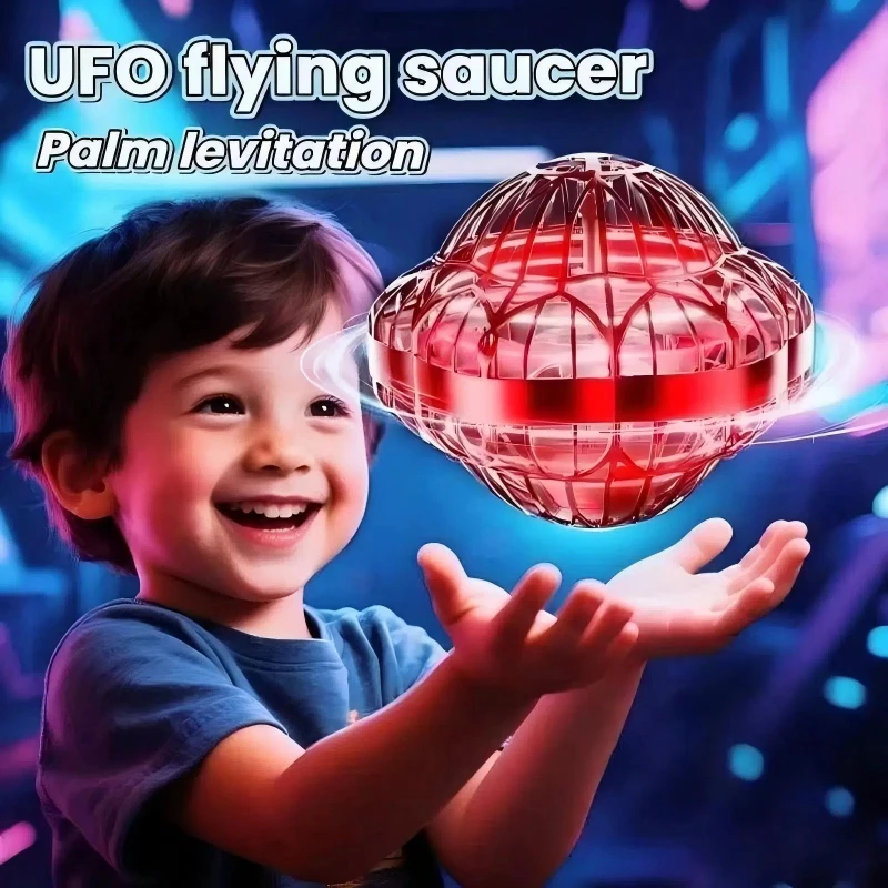 Inteligentna piłka latająca z funkcją wykrywania UFO, unosząca się talerz, pływająca piłka, czarna technologia, żyroskop na opuszku palca, zabawki dla dzieci do zabawy na zewnątrz.