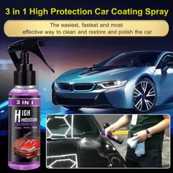 3 In 1 Car Ceramic Nano Coating Liquid Coatin Nano Crystal Automotive Spray Coatings Cleaning Protection Color Change