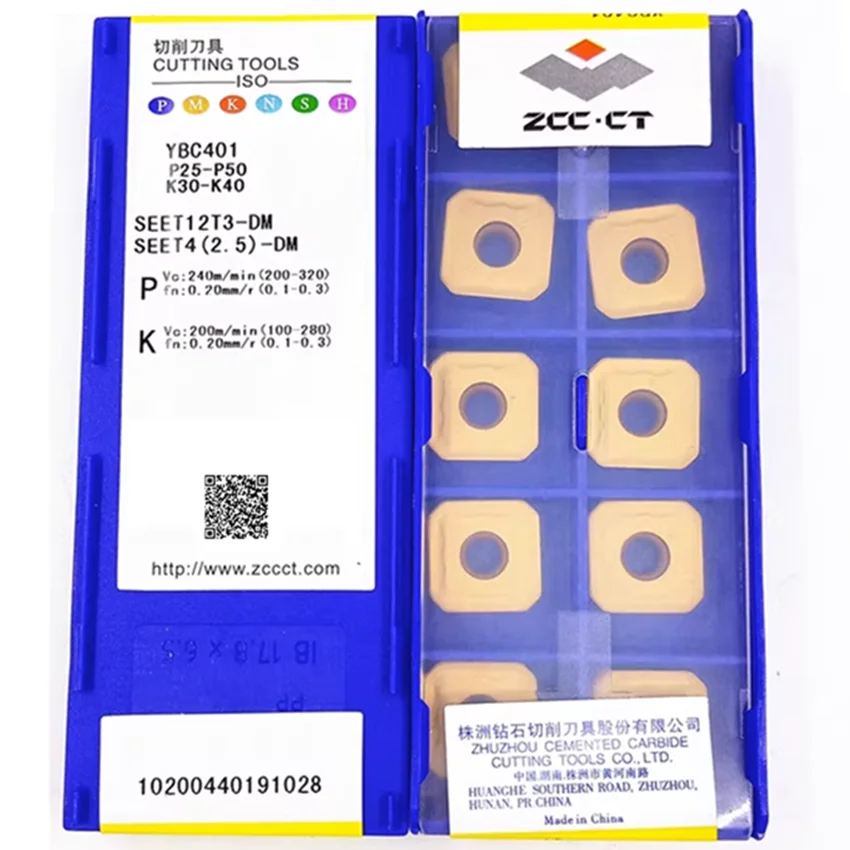 SEET12T3-DM ybc302/SEET12T3-DM ybc301/SEET12T3-DM ybc401 SEET12T3-DM seet42.5 zcc. ct cnc carboneto insere 10 pcs/box