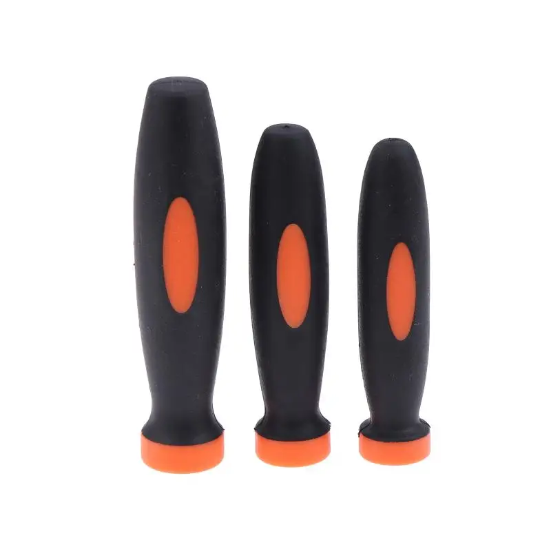10pcs Rubber Files Handles TPR Grip Files Handles File Handles For Small Files Wooden Hard Rubber TPR+PP Hand Tool