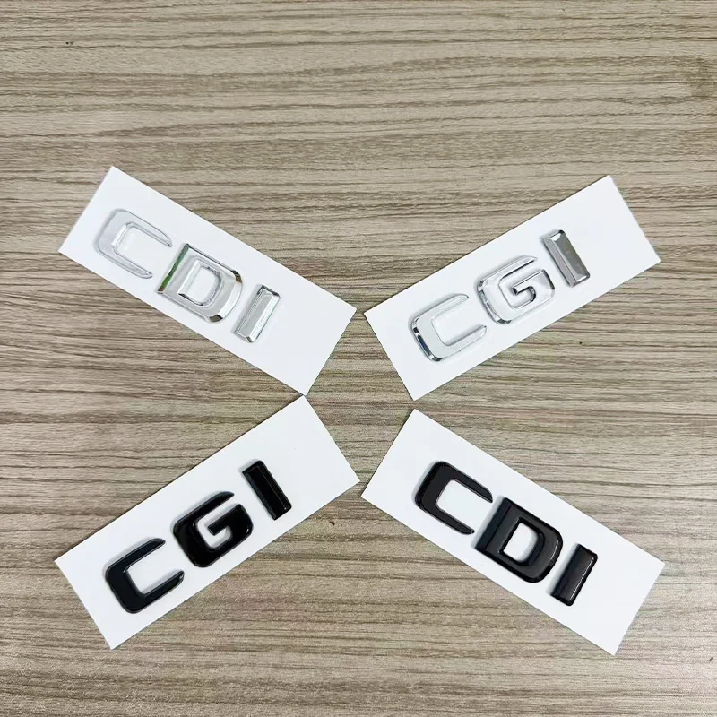 Black Chrome Letters For Car Trunk A B C E GLK CLS ML 320 220 250 280 CDI CGI Logo Emblem Sticker Accessories