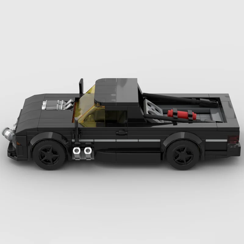 MOC S10 dérive camion ville voiture vitesse Champion classique voiture blocs de construction garçon bricolage course modèle enfants jouet cadeau bloc technique