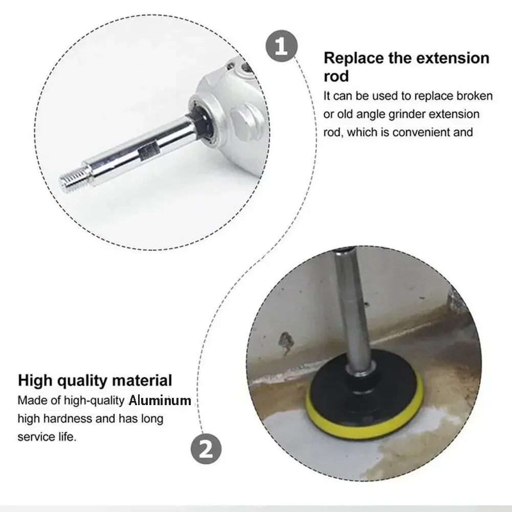 Imagem -04 - Haste de Extensão para Moedor de Ângulo M14 Peças 75 100 140 mm Adaptador de Rosca Almofada de Polimento Conexão de Moagem Acessórios de Polidor